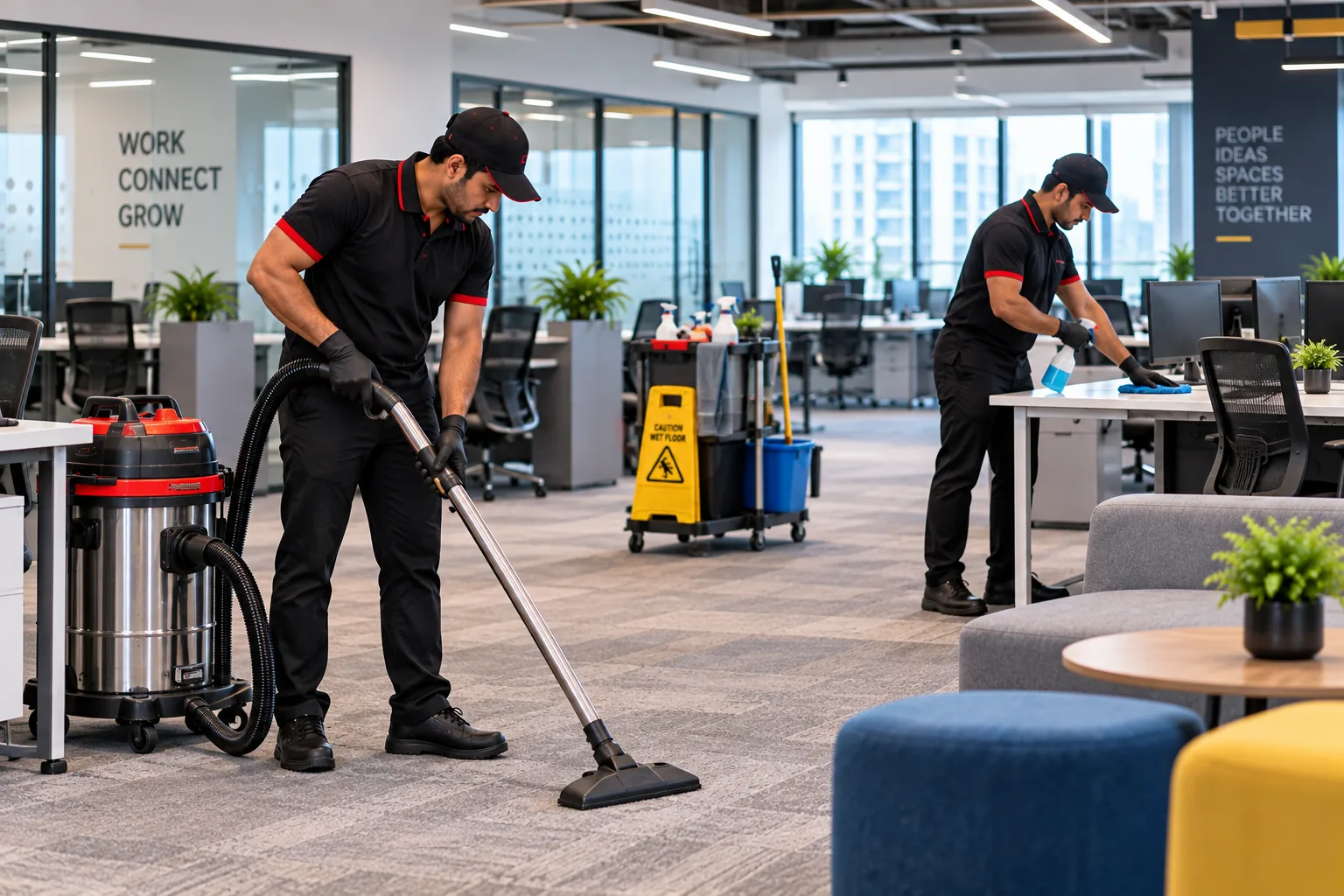 Coworking space and tech park office deep cleaning services Bangalore